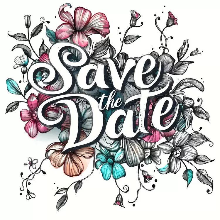 colorful design customized invitation wedding invitation calligraphy invitation floral design