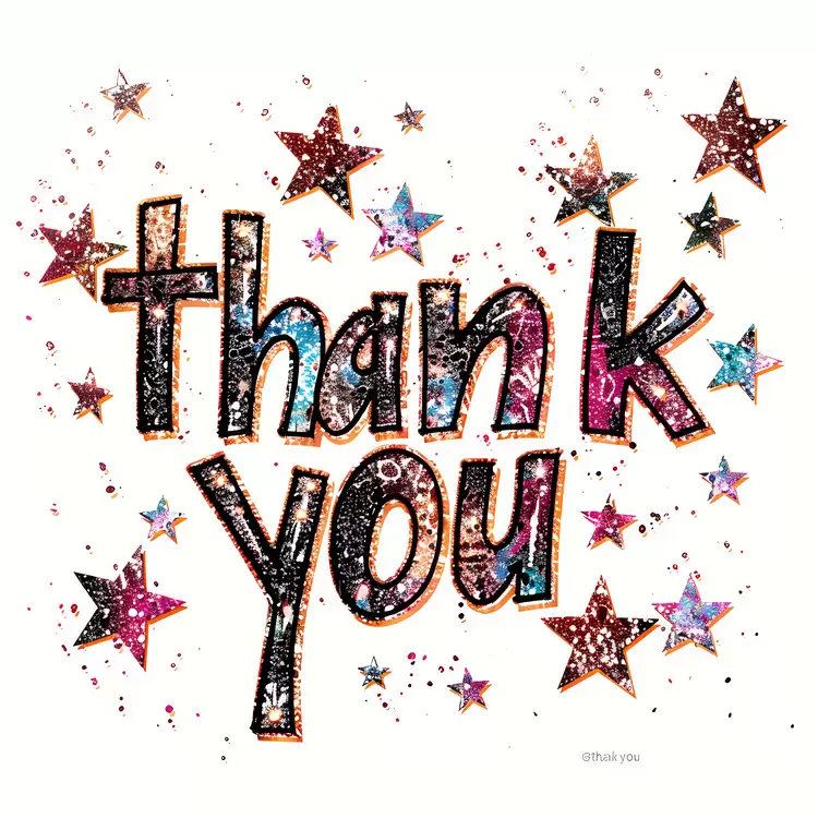 thank you Gift Celebration Congratulations Stars