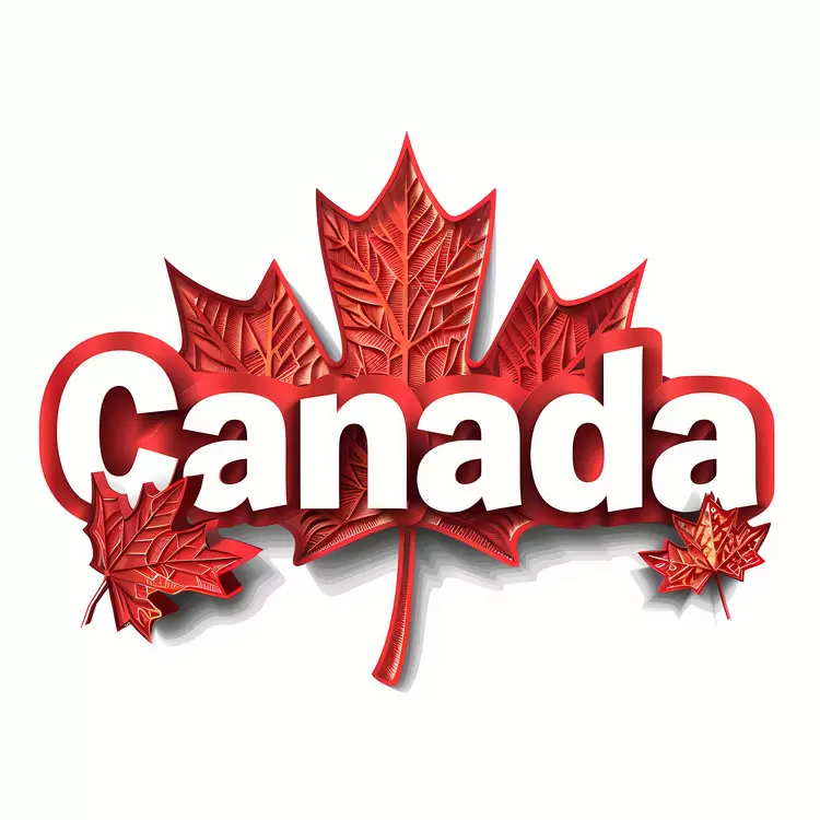 Maple leaves in red Flag of Canada Canada Day Canadian flag
