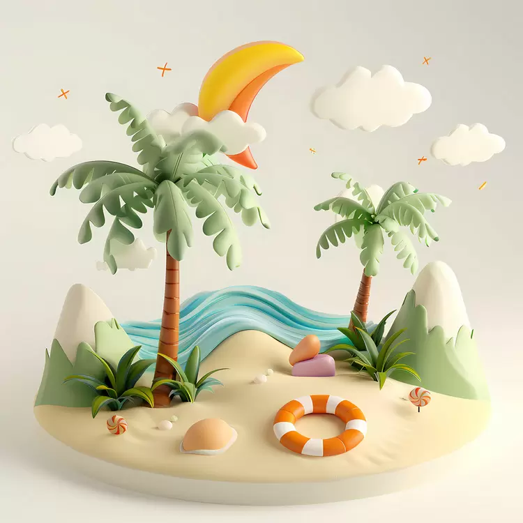 ocean view beach scene rocky shoreline sunny day tropical setting
