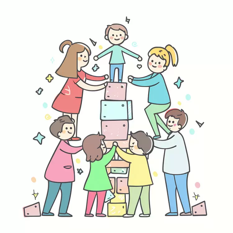 games family toys playful happy