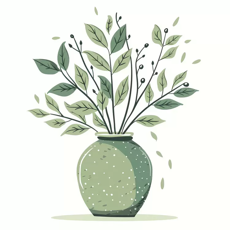 Bouquet flower botanical plants green vase