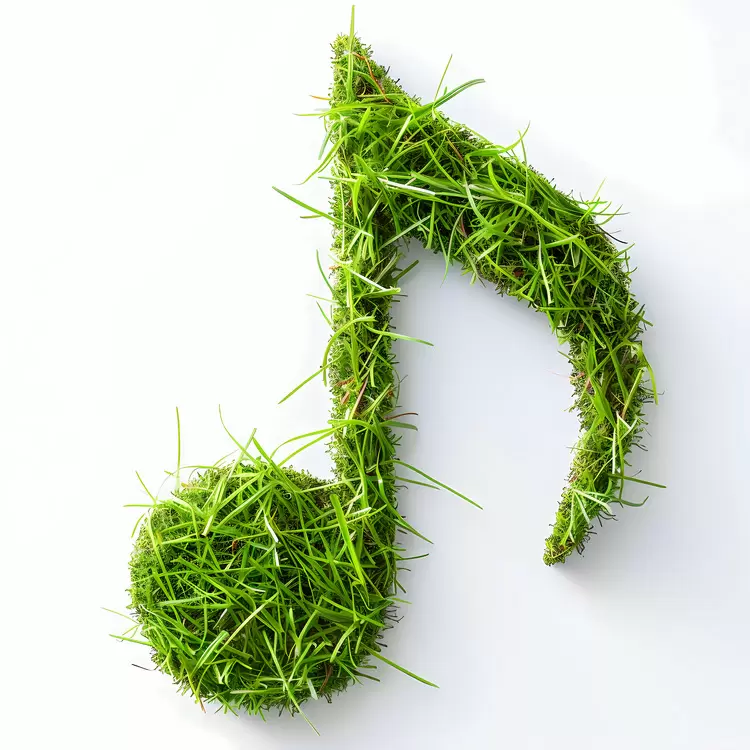 nature musical notes green musical notes grass music note organic musical notes