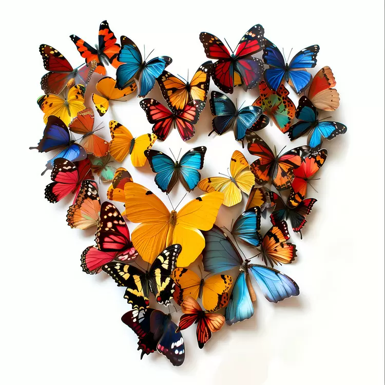 whimsical nature abstract symmetrical butterfly