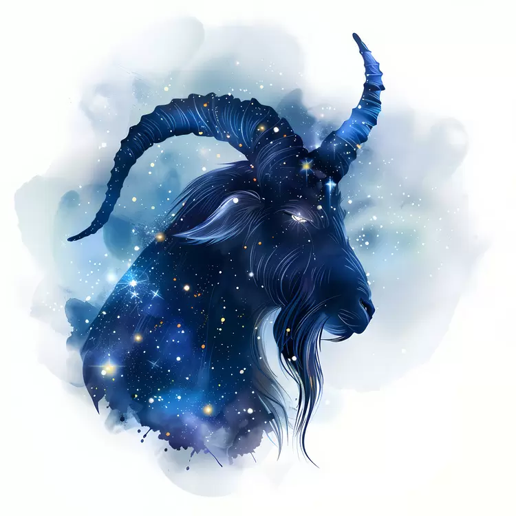 Celestial Capricornus Sky Black Luminous