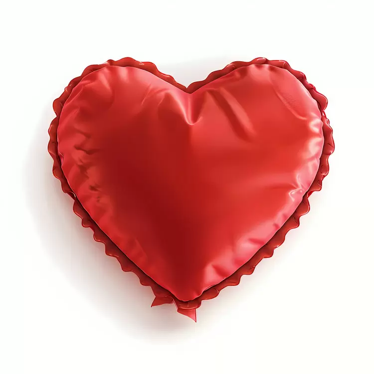 heart shaped round red heart like material heart like object