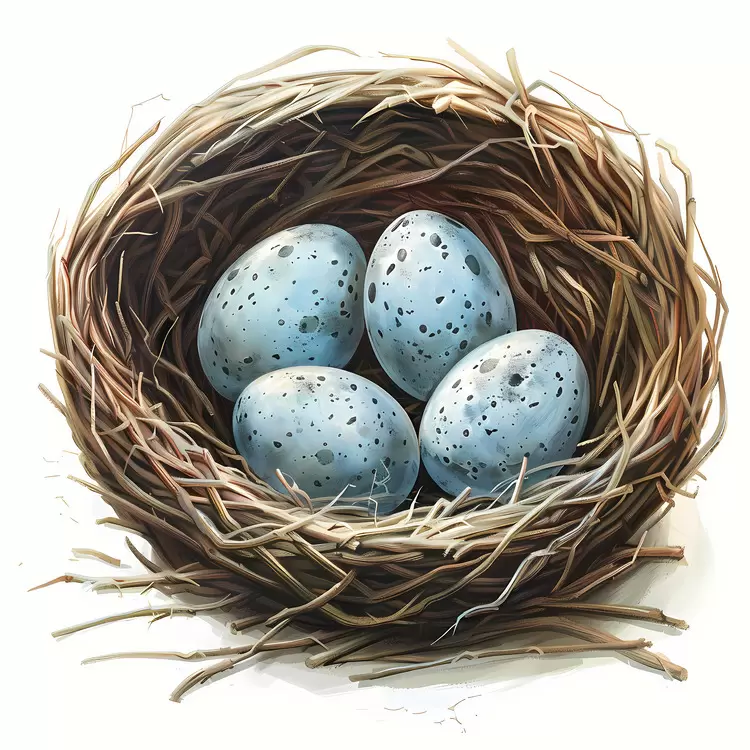 Nesting Bird Eggs Eggs in a Nest Bird Nest Eggs in Nest