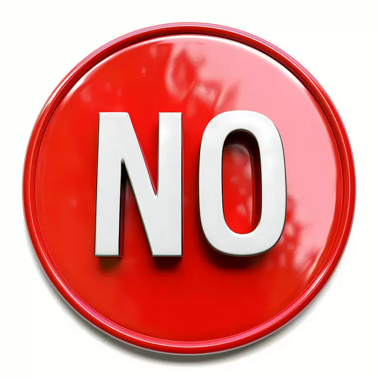 Warning No Iconic Emblem