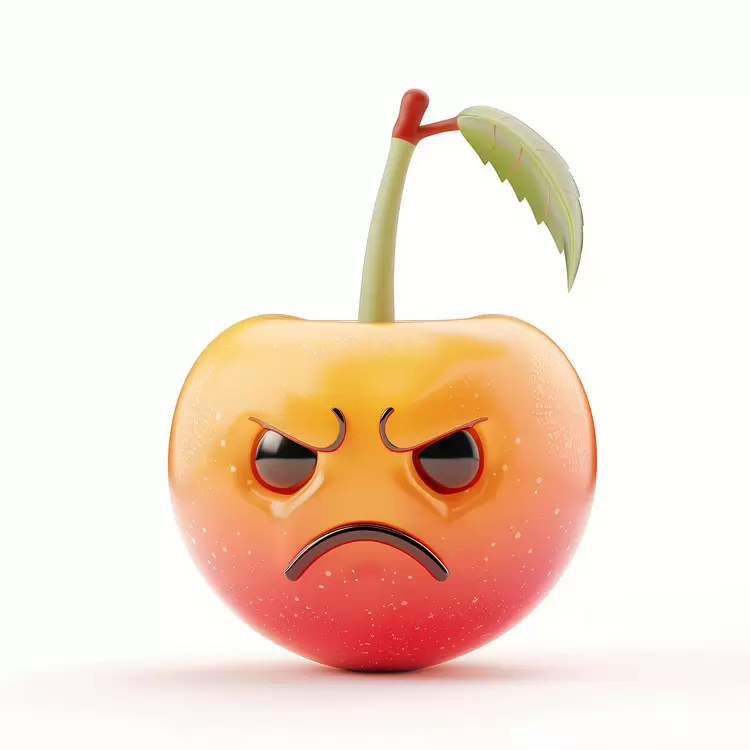 Red Apple Heartbroken Angry Depressed Frustrated