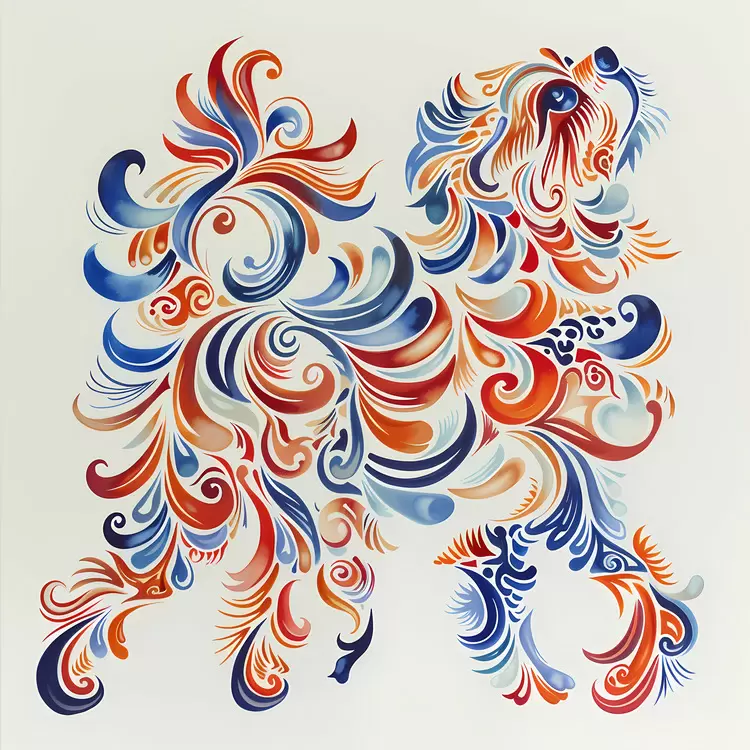 floral pattern Chinese Zodiacs artistic patterned ornate