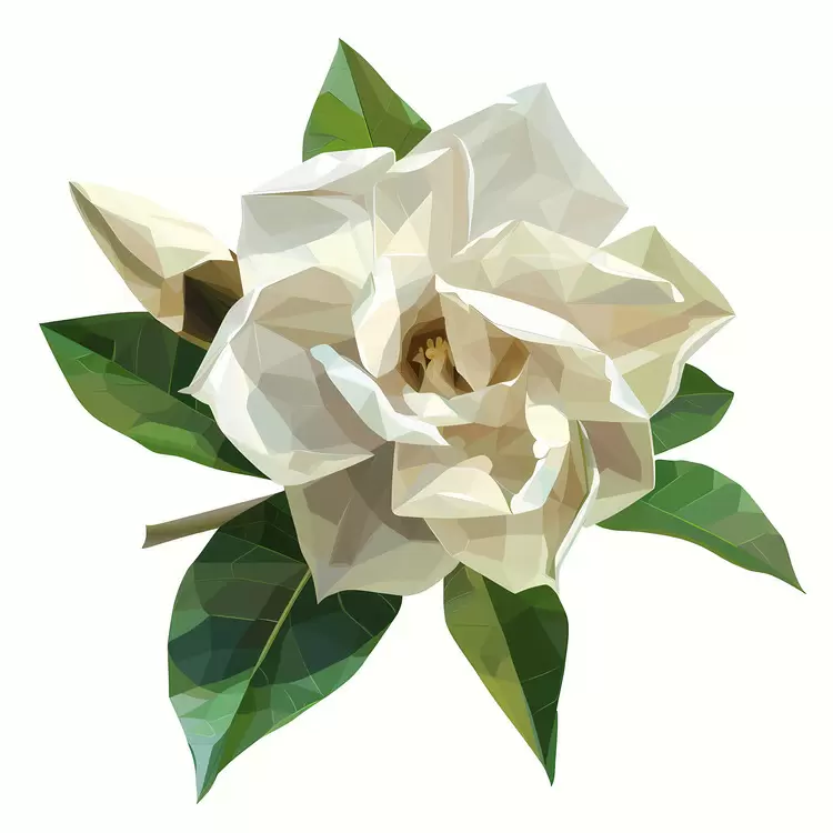 flower Polygon art Petals Monochromatic color scheme Leafy