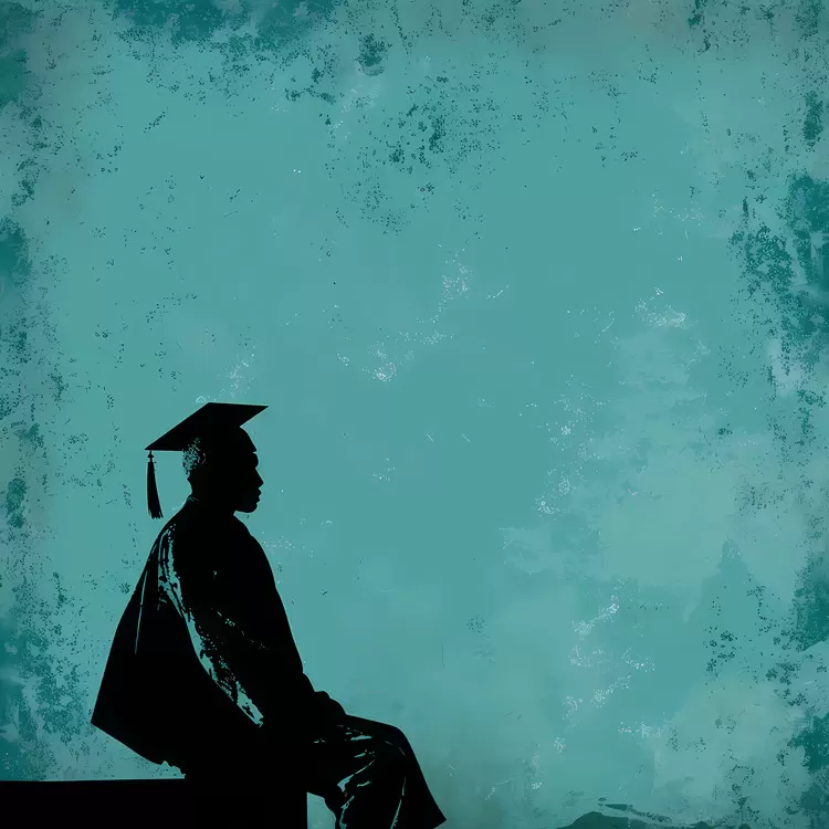 mortarboard commencement ceremony silhouette hood academic apparel