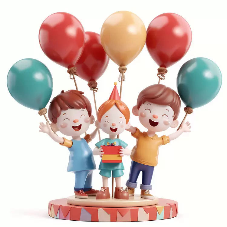 Childrens Day birthday happy balloons celebration
