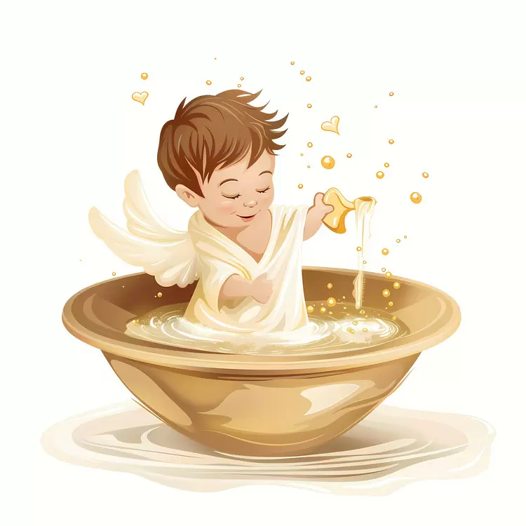 Angel Water bowl Heavenly Purity White light