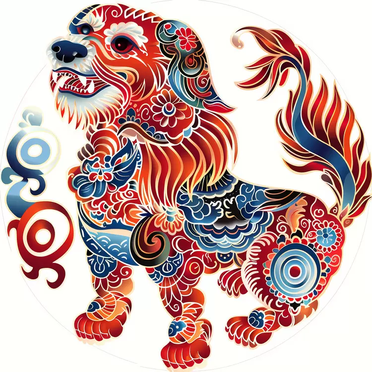 Chinese zodiac symbol Year of the Water Dragon 2020 2020 Water Dragon Dog