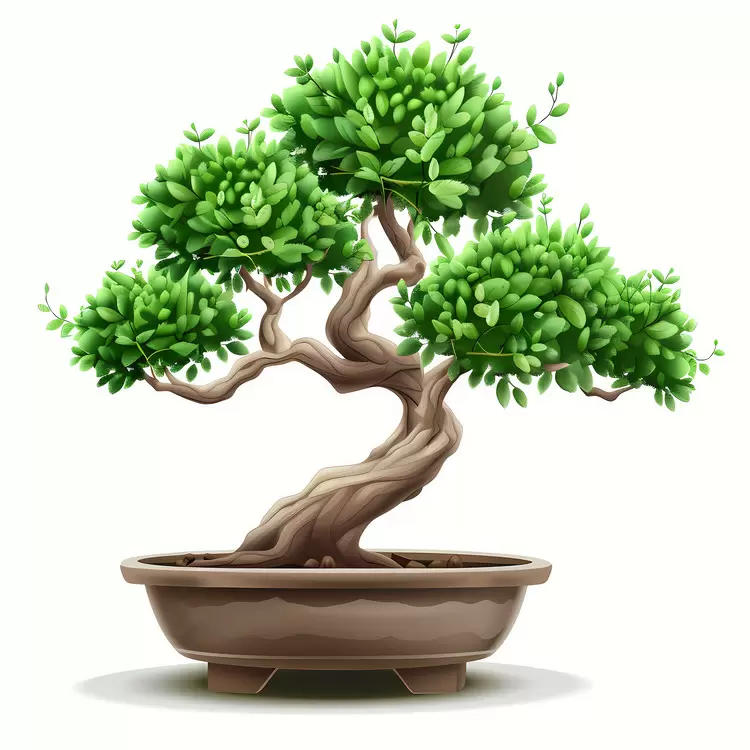 Brown bonsai Bonsai plant Nature bonsai tree Bonsai tree on white