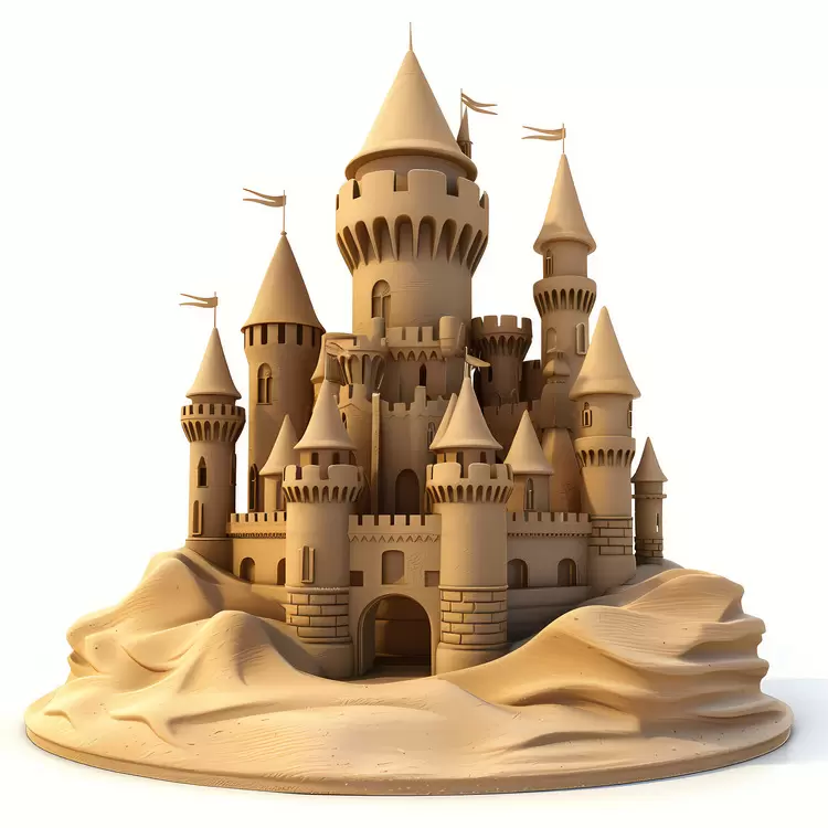sand sculpture wooden castle miniature castle design castle in the sand