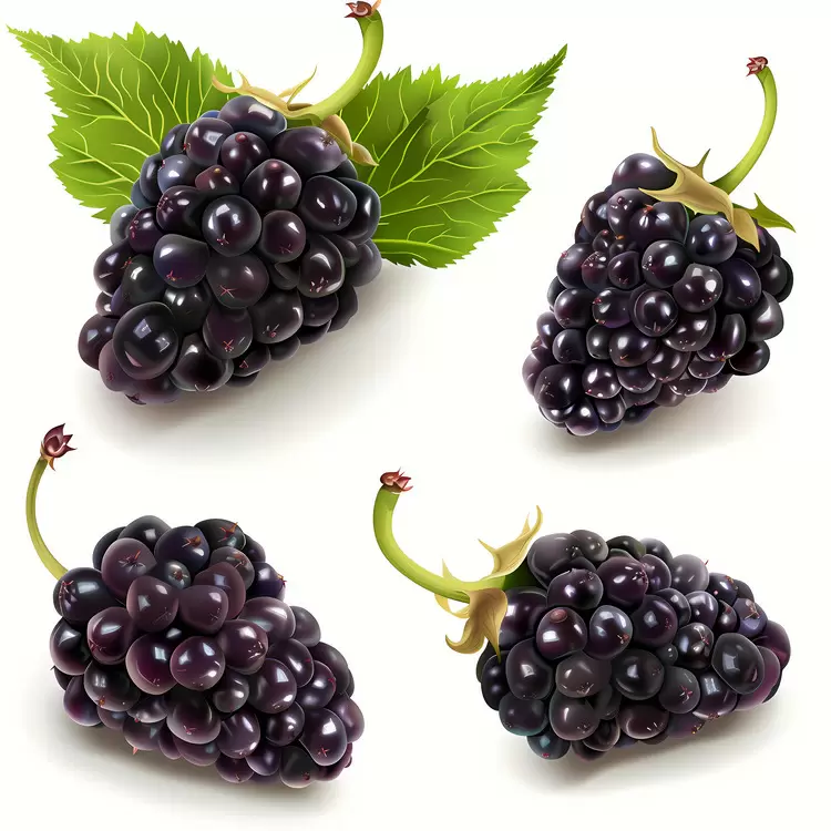 juicy fruit blackberry plump