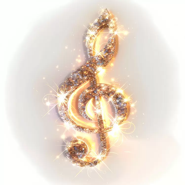 gleam notes golden music note