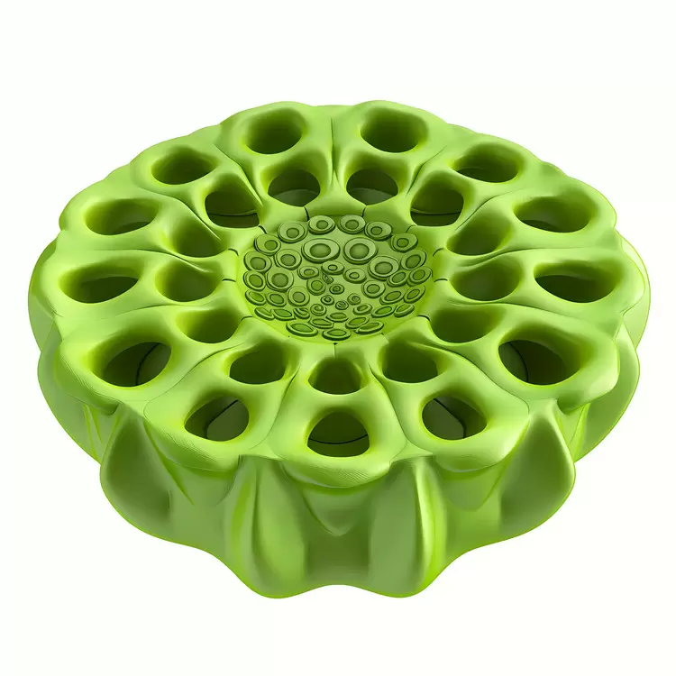 round organic fruit leaf colorful