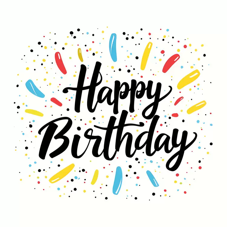 party happy birthday colorful bright