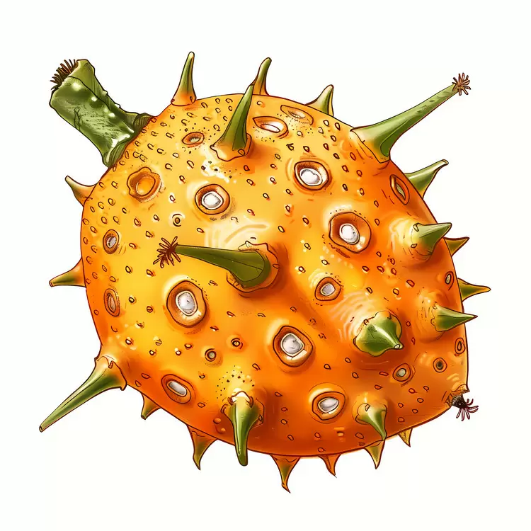 strange cactus spherical organic spiky