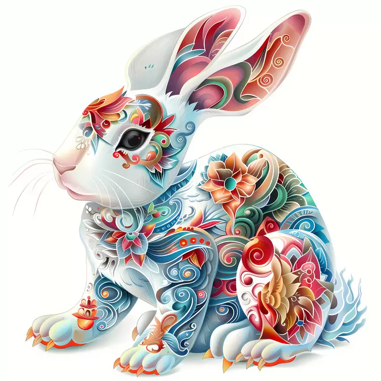 floral Chinese Zodiacs adorable cute decorative