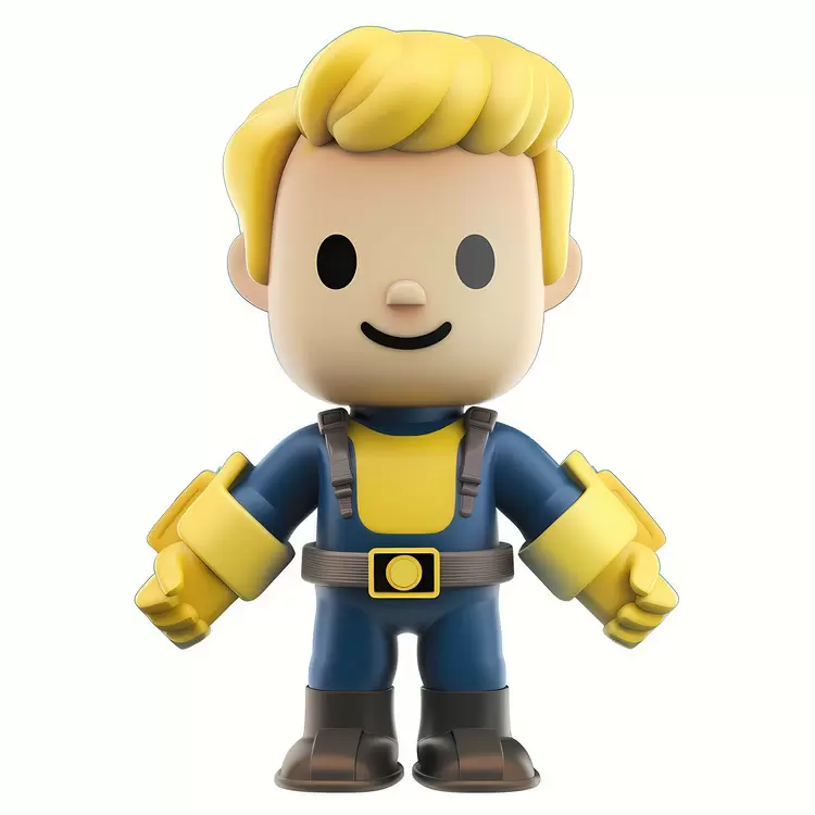 vault boy plastic toy human figurine bobblehead