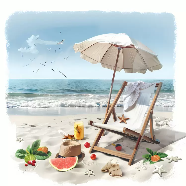 sunglasses umbrella fruit cocktail Summer Begins