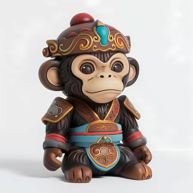 Asian style monkey Chinese Zodiacs gorilla figurine