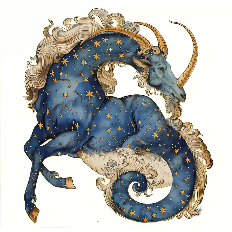 Fantasy Constellation Stars Drawings Watercolor