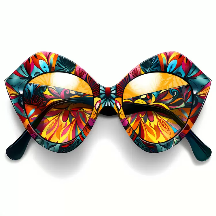 Glossy Decorative Eyewear Colorful Accessory