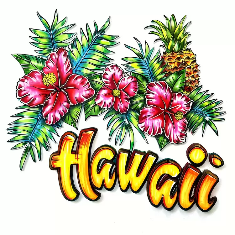 Tropical Paradise Island Lifestyle Hawaiian Islands Flowers