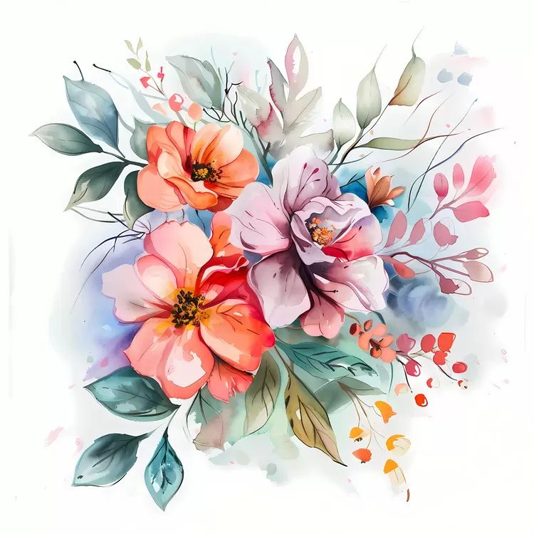 Nature Green Pink Lovely Colorful