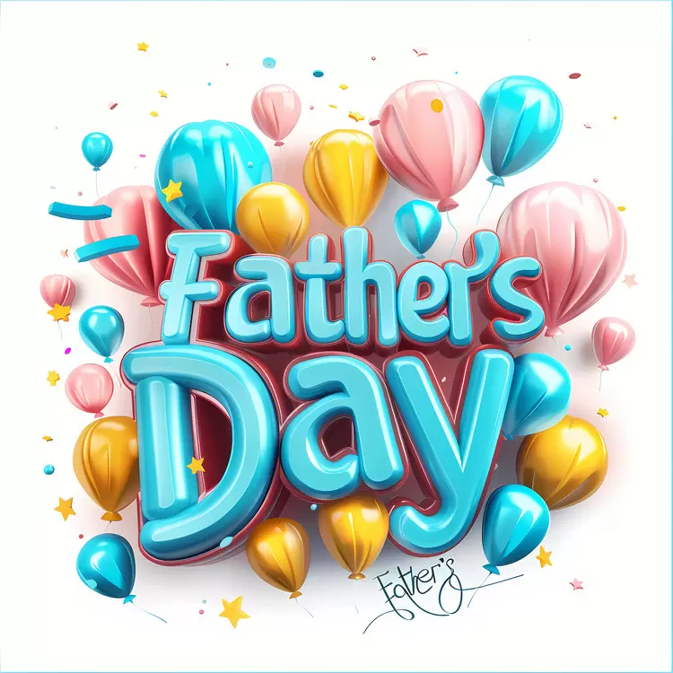 Celebration Gift Happy White Fathers Day