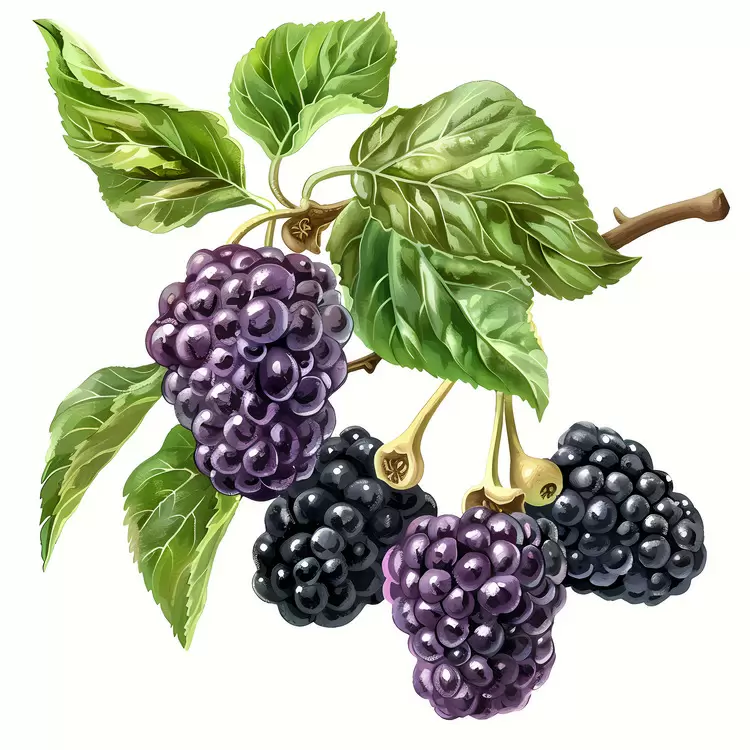 delicious leaves tree blackberry