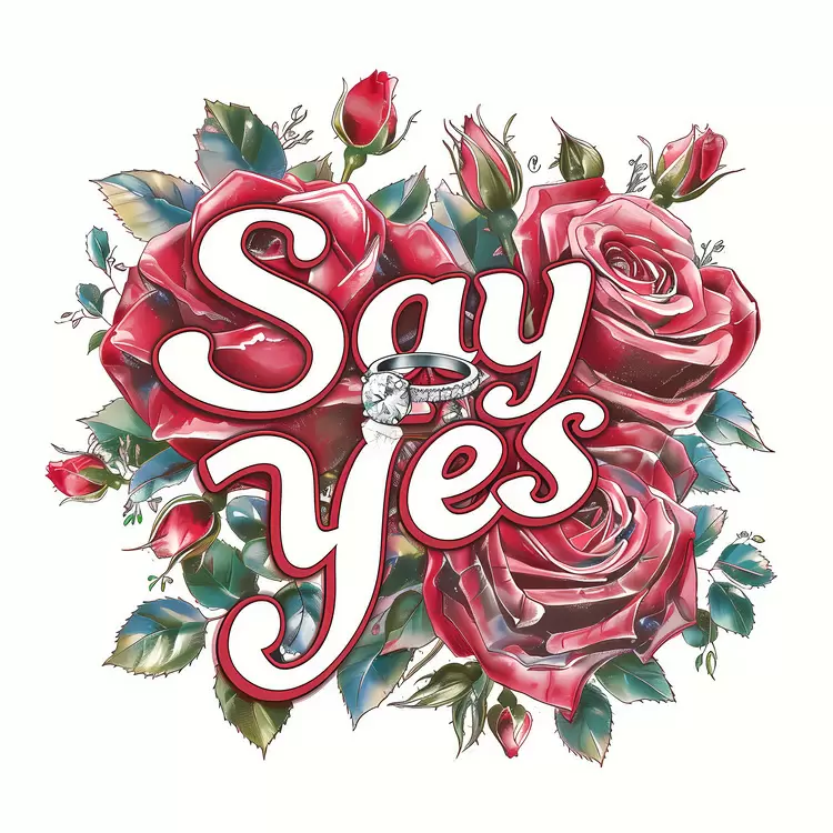 elegant vintage chic heartwarming red roses say yes