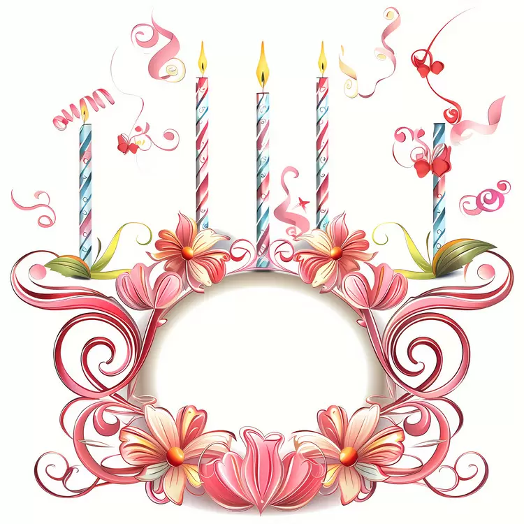 party birthday card decorations flowers