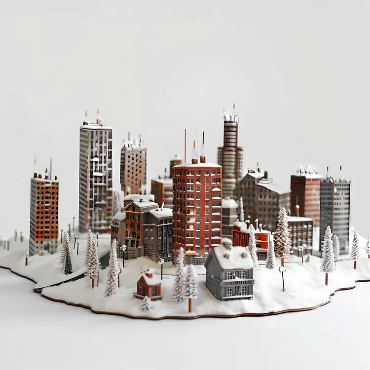 Decorations Raked Tall Trees Model