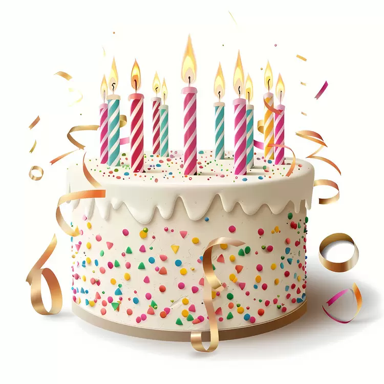 birthday frame Colors Confetti Celebration