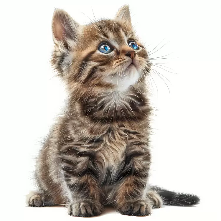 kitten picture brown drawing