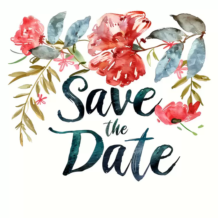 watercolor invitation save the date watercolor bridal shower invitation floral save the date card