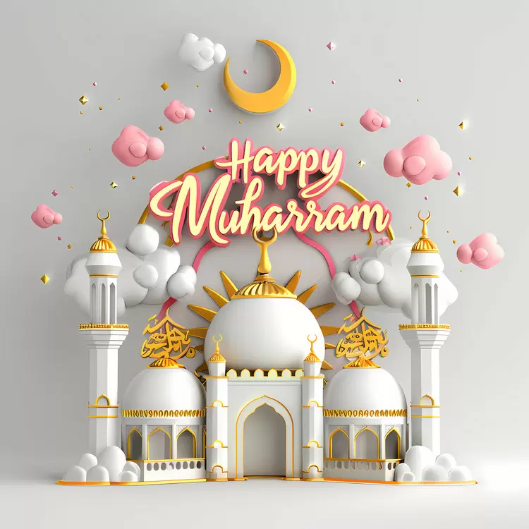 Minaret Islamic symbol Islamic design Domed structure Happy Muharram