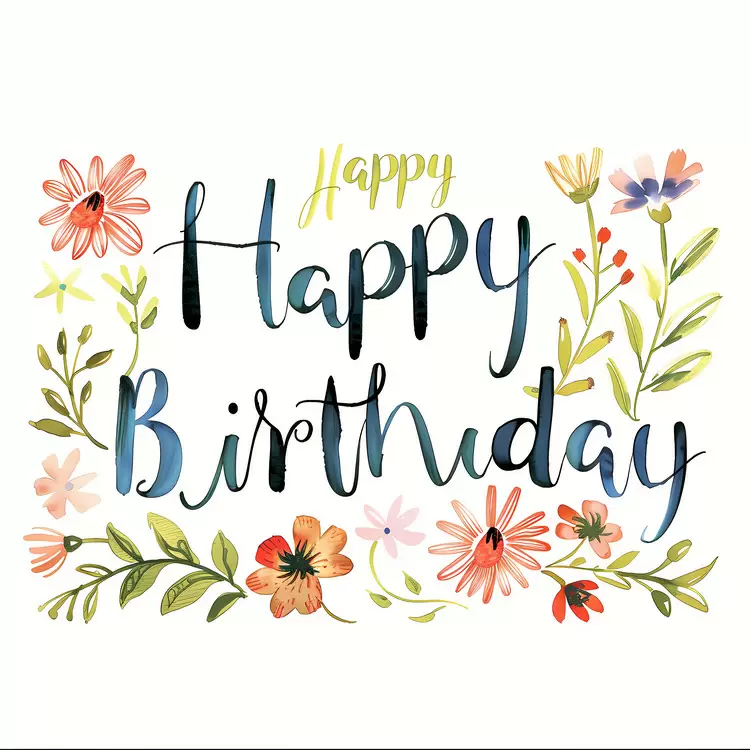 watercolor cheerful personalized colorful whimsical