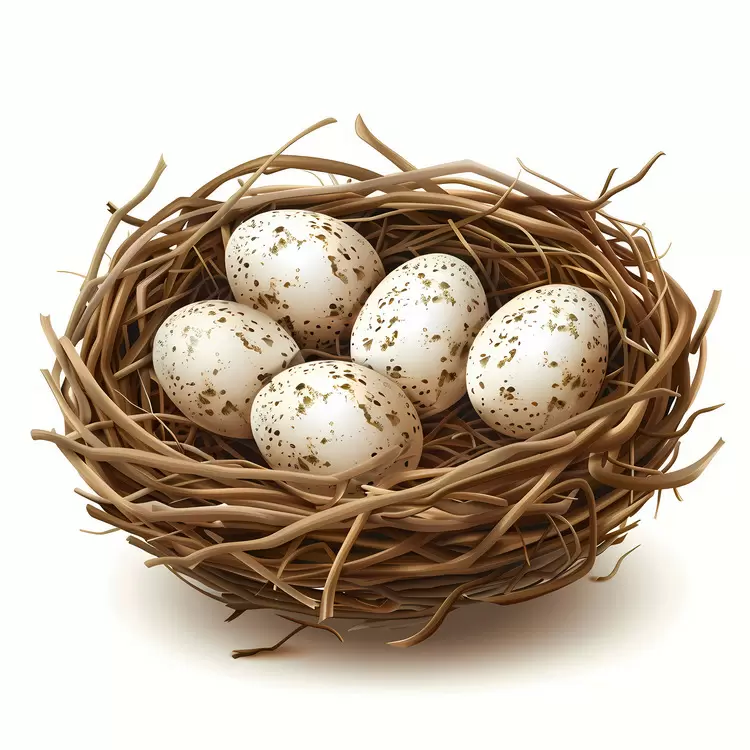 Eggshells Nest Eggshells Feathers