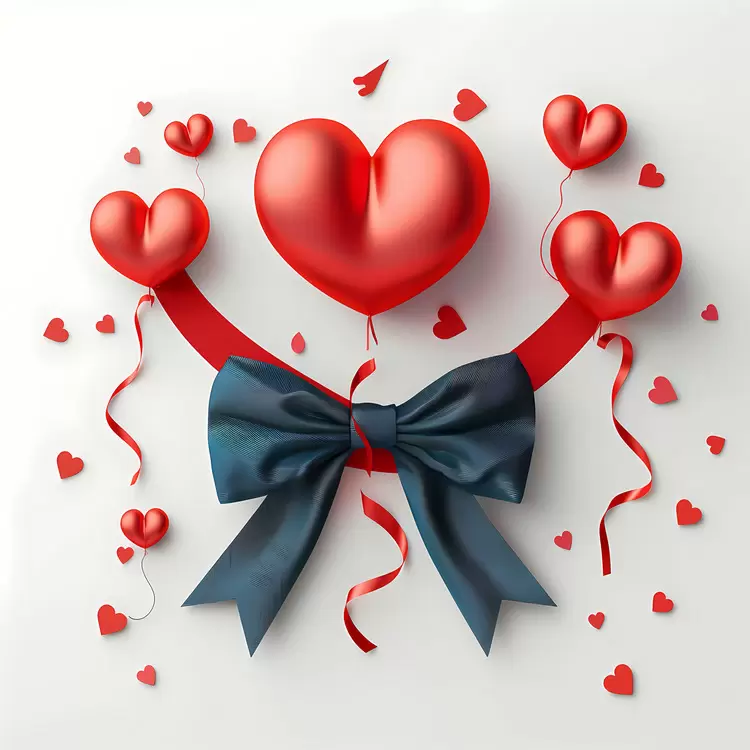 valentines day theme heart shaped balloons red and blue balloons red hearts fathers day
