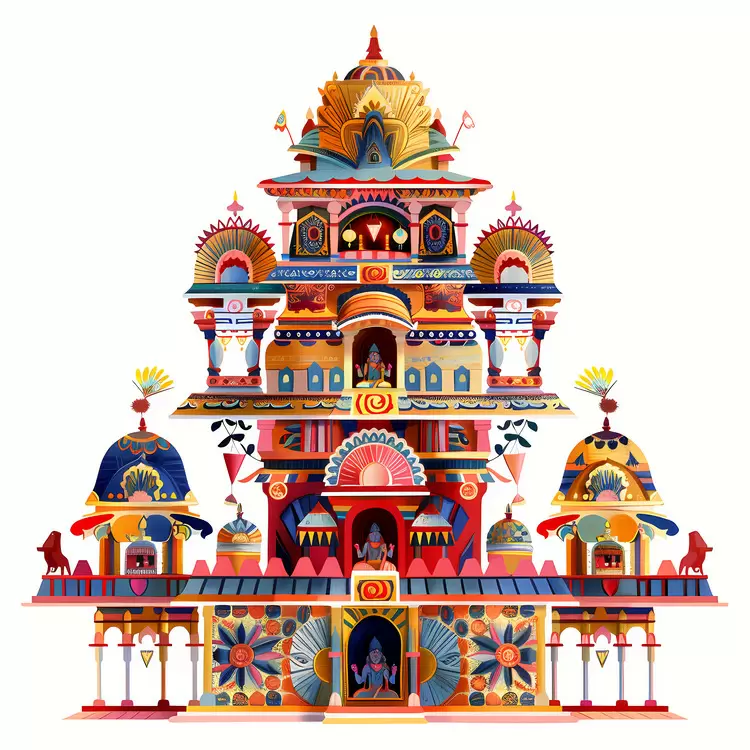 Rath Yatra Vibrant Artistic Modern Dynamic