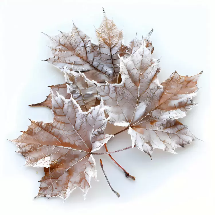 dead leaves frost Botanical decay