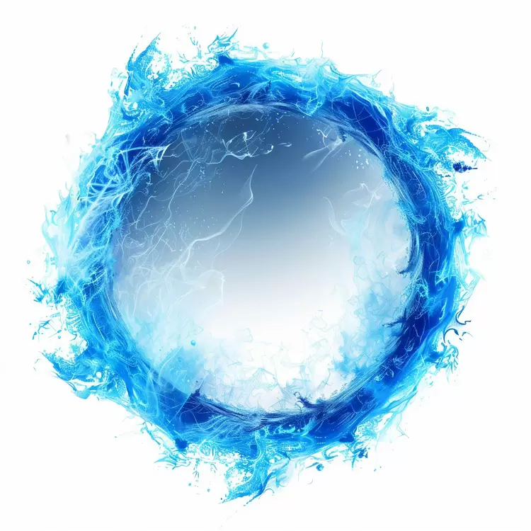 circular round ripple ocean liquid