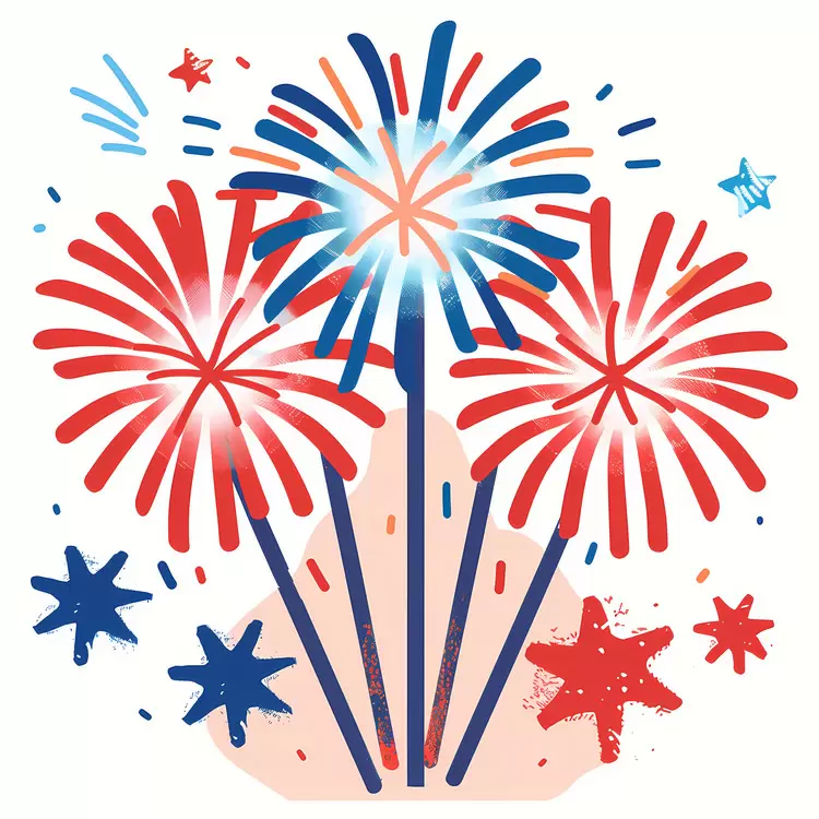celebratory fireworks 4th Of July party july 4th